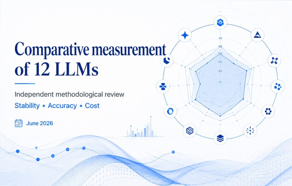 June 2026 cartography, 12 major LLMs measured