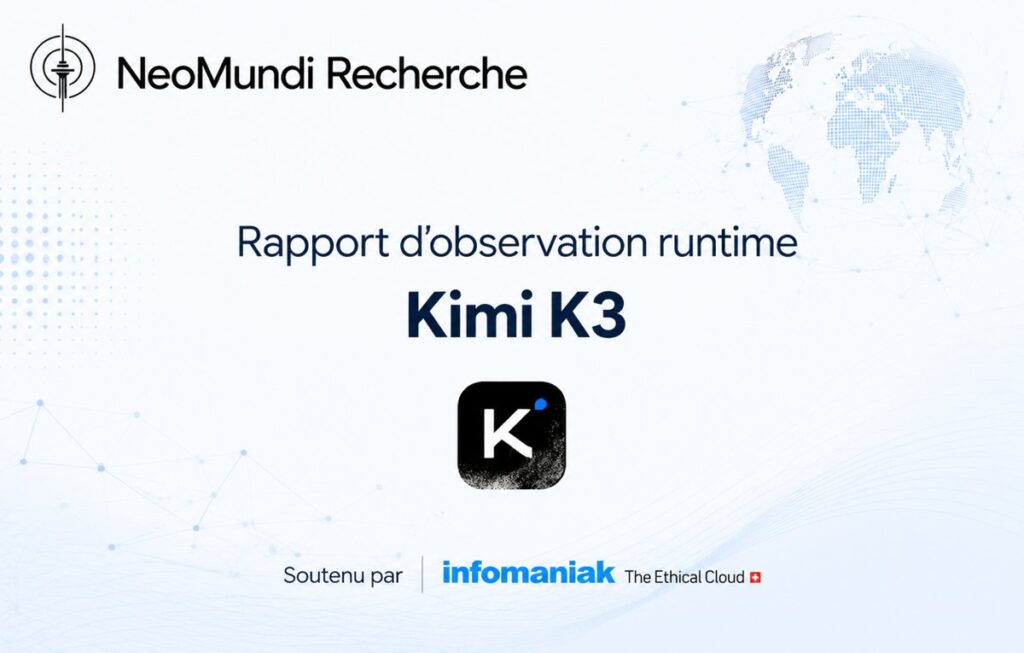Rapport d'observation Runtime de Kimi K3 de Moonshot par l'Observatoire NeoMundi