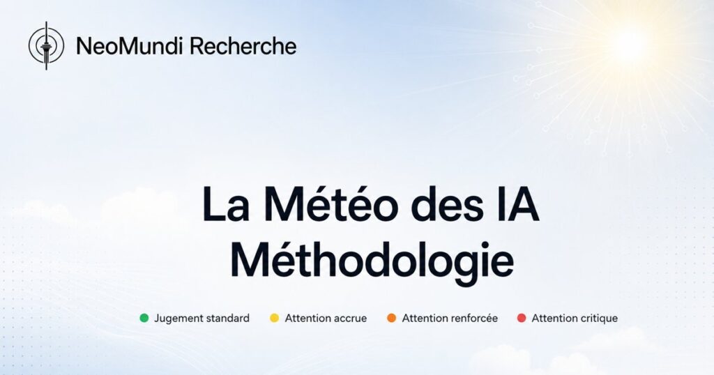 La Météo des IA, méthodologie