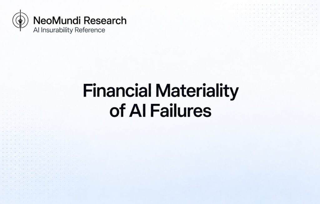 NeoMundi Research cover image for the reference article Financial Materiality of AI Failures